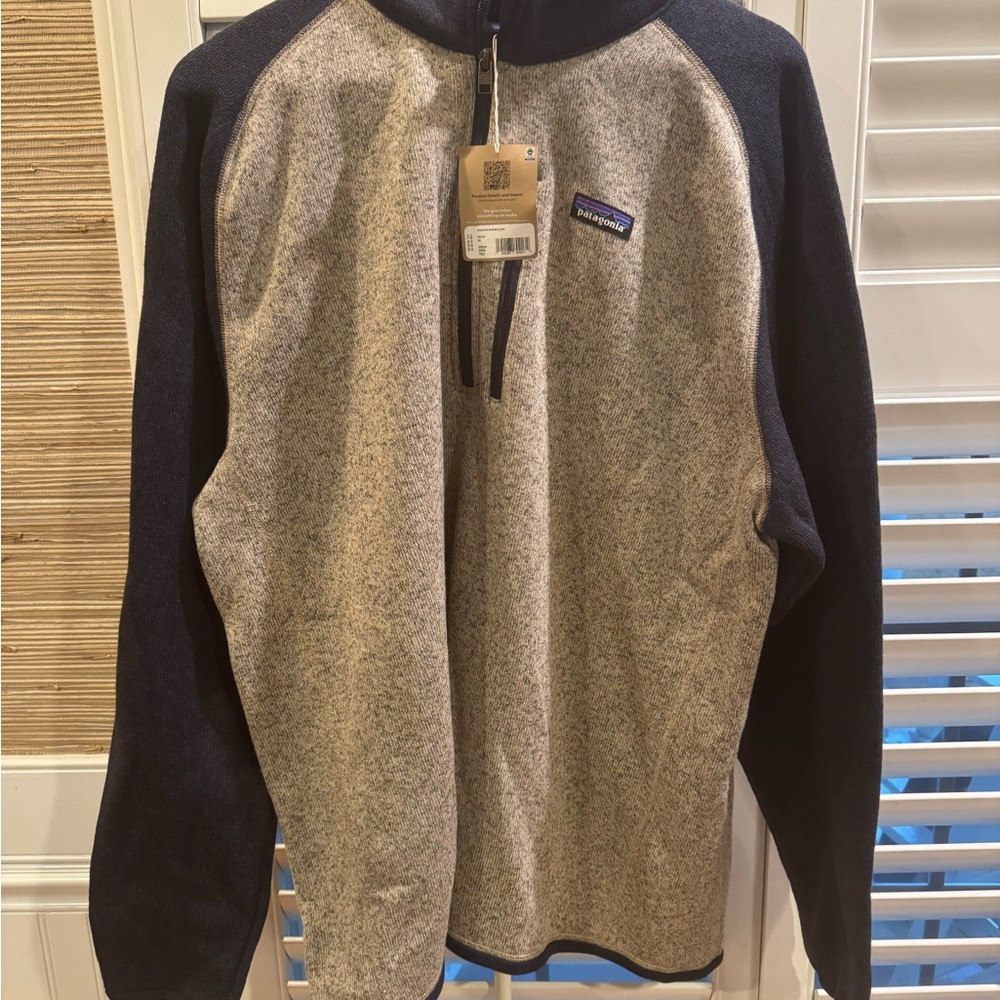 Patagonia Men's Two-Tone Sweater - Gray and Black